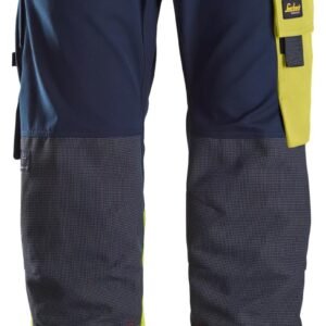 Custom Regular-Fit High-Visibility Cargo Work Trousers with Knee-Pad Pockets — garment development reference