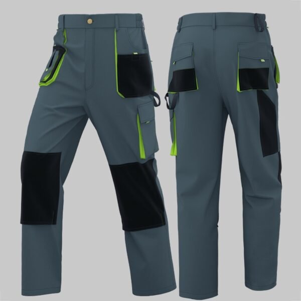 Custom Reinforced Multi-Pocket Work Trousers with Knee-Pad Pockets Custom Reinforced Multi-Pocket Work Trousers with Knee-Pad Pockets - additional same-model product view