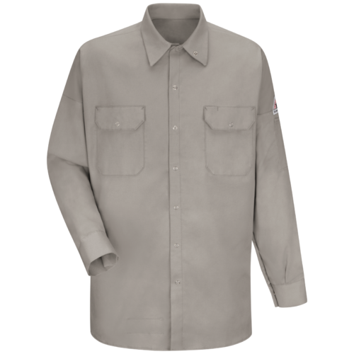 Custom Reinforced Sleeve Welding Work Shirt Flame Resistant — Men's FR Welding Work Shirt garment reference