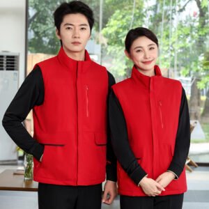 Custom Relaxed-Fit Quilted Multi-Pocket Insulated Work Vest — garment development reference