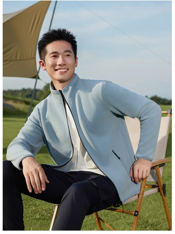 Custom Reversible Pile-Fleece Full-Zip Jacket for Cold-Store Teams — reference garment view 3