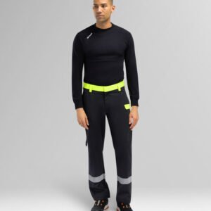 Custom Segmented-Trim Knee-Pad Work Trousers — garment development reference