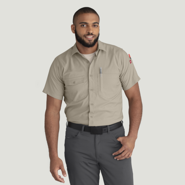 Short Sleeve Work Shirt — Men's Cooling Short Sleeve Work Shirt garment reference