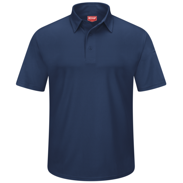Custom Short-Sleeve Performance Knit Work Polo with Sleeve Utility Custom Short-Sleeve Performance Knit Work Polo with Sleeve Utility — garment development reference