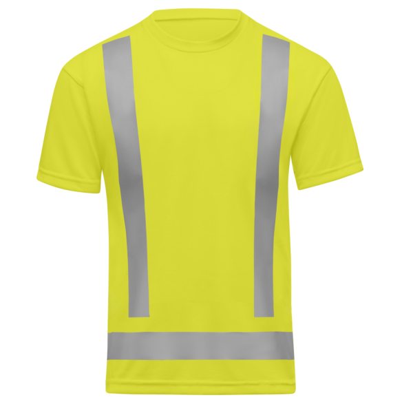 Custom Short-Sleeve Reflective Hi-Vis Jersey Work T-Shirt — garment development reference