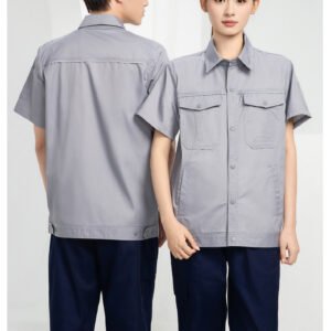 Custom Short-Sleeve Snap-Front Moisture-Management Work Shirt — reference garment view 5