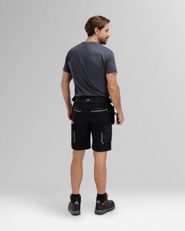 Custom Slim-Fit Stretch Utility Work Shorts with Detachable Tool Pockets — reference garment view 3