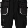 Custom Slim-Fit Stretch Utility Work Shorts with Detachable Tool Pockets — reference garment view 2