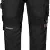 Custom Slim-Fit Stretch Utility Work Trousers with Reflective Bands Custom Slim-Fit Stretch Utility Work Trousers with Reflective Bands — reference garment view 3