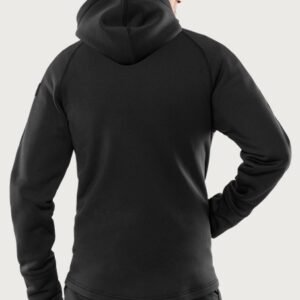 Custom Smooth-Face Stretch Fleece Work Hoodie — garment development reference