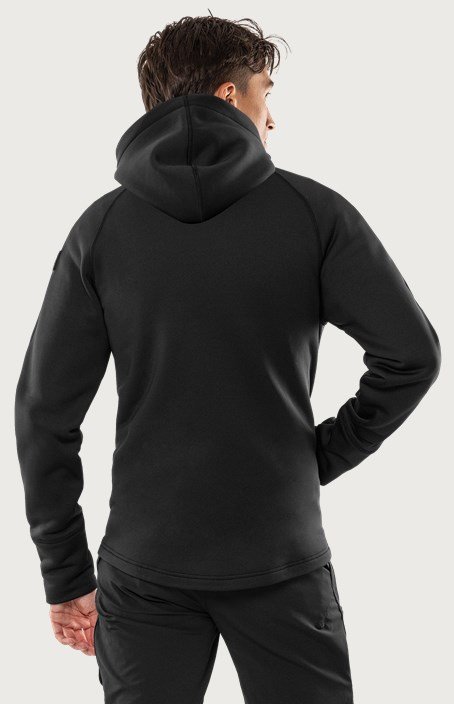 Custom Smooth-Face Stretch Fleece Work Hoodie Custom Smooth-Face Stretch Fleece Work Hoodie — garment development reference