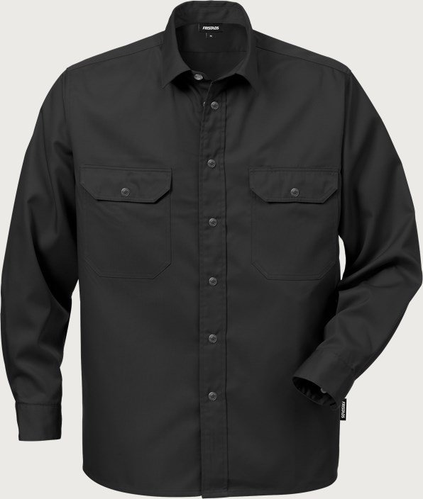 Custom Snap-Front Cotton Work Shirt with Coordinated Uniform Colourways — garment development reference