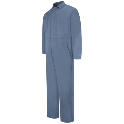 Custom Snap-Front Layering Work Coverall with Tool Pockets — garment development reference