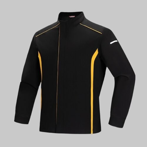 Custom Stand-Collar Color-Block Stretch Softshell Work Jacket Custom Stand-Collar Color-Block Stretch Softshell Work Jacket — garment development reference