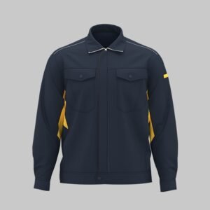 Custom Stand-Collar Construction Work Jacket - additional same-model product view