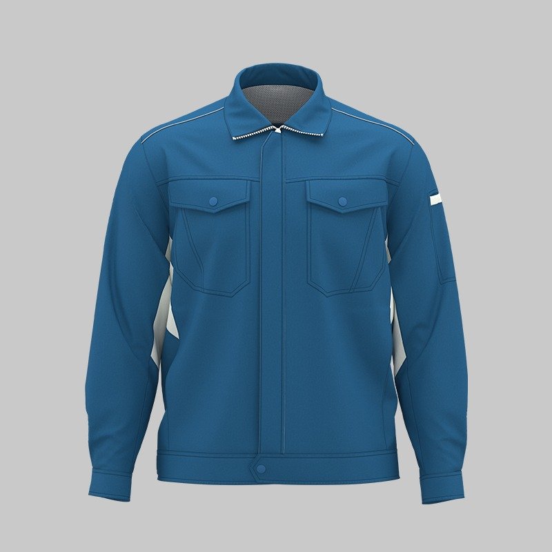 Custom Stand-Collar Construction Work Jacket - additional same-model product view