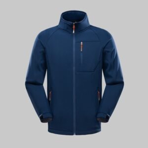 Custom Stand-Collar Single-Layer Softshell Work Jacket — garment development reference