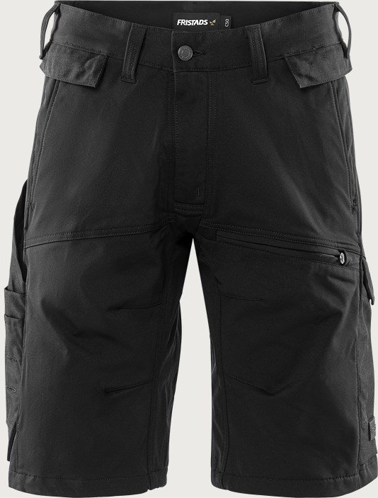 Custom Stretch Craftsman Shorts with Detachable Tool Pockets Custom Stretch Craftsman Shorts with Detachable Tool Pockets — reference garment view 2