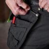 Custom Stretch Craftsman Trousers with Detachable Tool Pockets Custom Stretch Craftsman Trousers with Detachable Tool Pockets — reference garment view 2