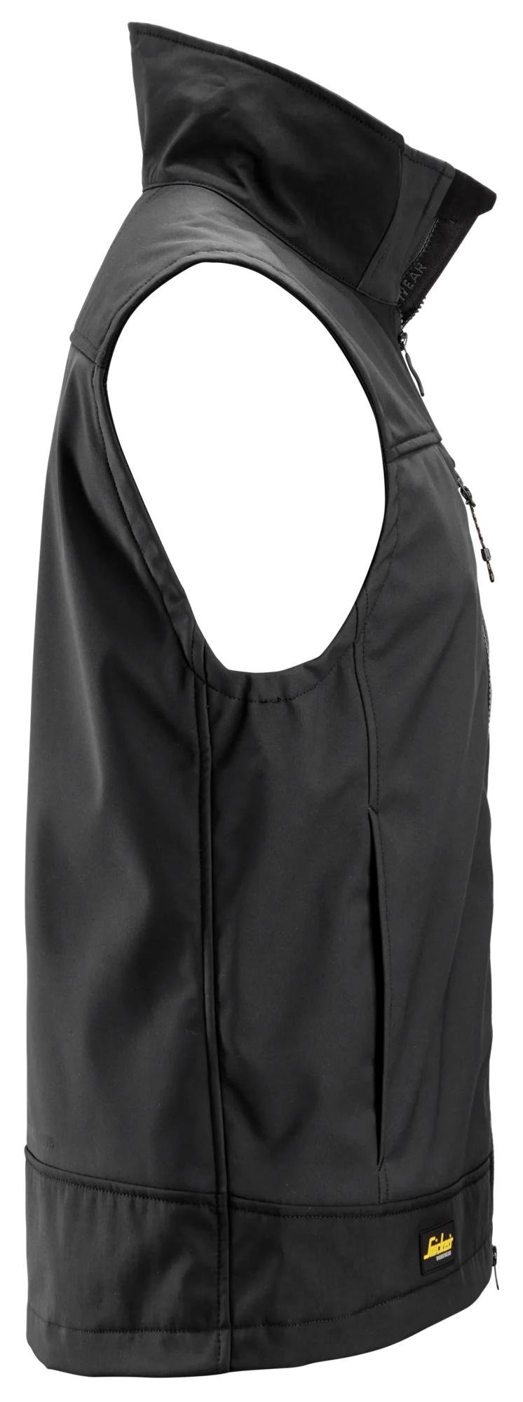 Custom Stretch Softshell Work Vest with Reinforced Wear Zones — reference garment view 2