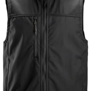 Custom Stretch Softshell Work Vest with Reinforced Wear Zones — garment development reference