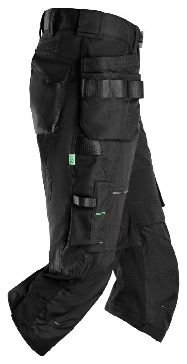 Custom Stretch Three-Quarter Work Shorts with Configurable Holster Tool Pockets — reference garment view 2