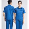Custom Summer Short-Sleeve Visibility-Trim Work Shirt and Trouser Set Custom Summer Short-Sleeve Visibility-Trim Work Shirt and Trouser Set — reference garment view 2