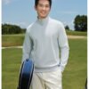 Custom Textured-Face Fleece Half-Zip Work Top Custom Textured-Face Fleece Half-Zip Work Top — reference garment view 3