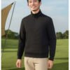 Custom Textured-Face Fleece Half-Zip Work Top Custom Textured-Face Fleece Half-Zip Work Top — reference garment view 5