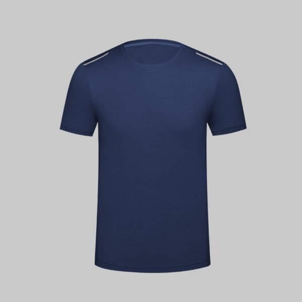 Custom Textured Mesh Hi-Vis Crew Work T-Shirt with Side Reflective Detail Custom Textured Mesh Hi-Vis Crew Work T-Shirt with Side Reflective Detail - additional same-model product view