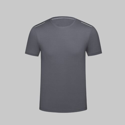 Custom Textured Mesh Hi-Vis Crew Work T-Shirt with Side Reflective Detail Custom Textured Mesh Hi-Vis Crew Work T-Shirt with Side Reflective Detail - additional same-model product view