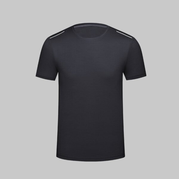 Custom Textured Mesh Hi-Vis Crew Work T-Shirt with Side Reflective Detail Custom Textured Mesh Hi-Vis Crew Work T-Shirt with Side Reflective Detail - additional same-model product view