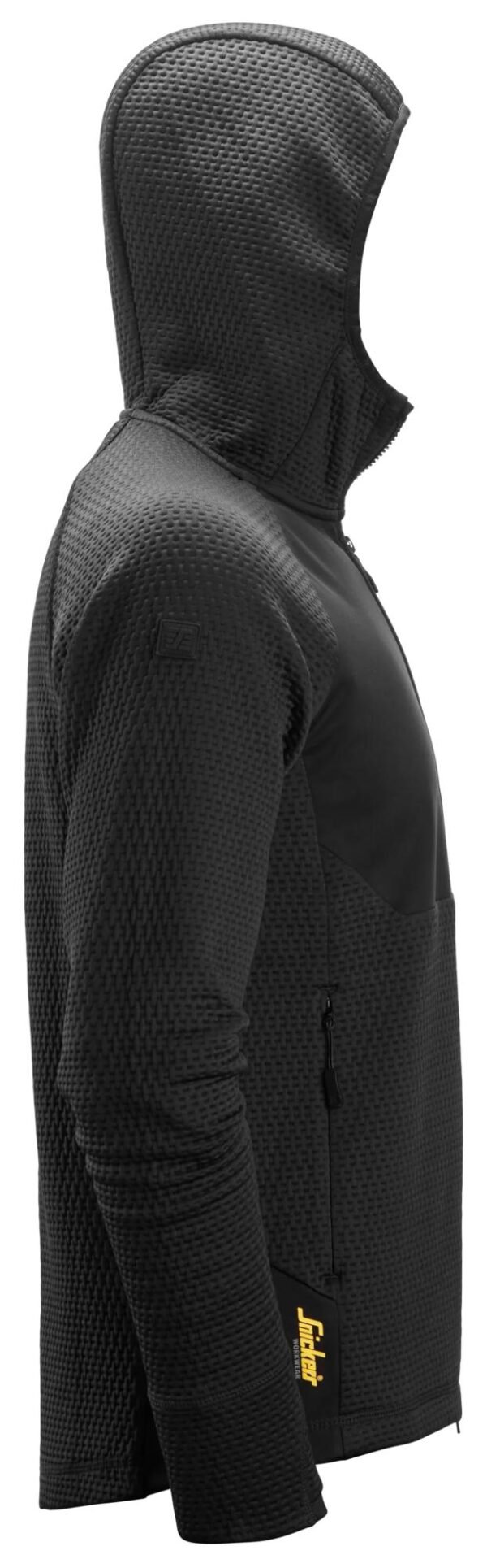 Custom Textured Panel Full-Zip Work Midlayer Hoodie Custom Textured Panel Full-Zip Work Midlayer Hoodie - additional product view
