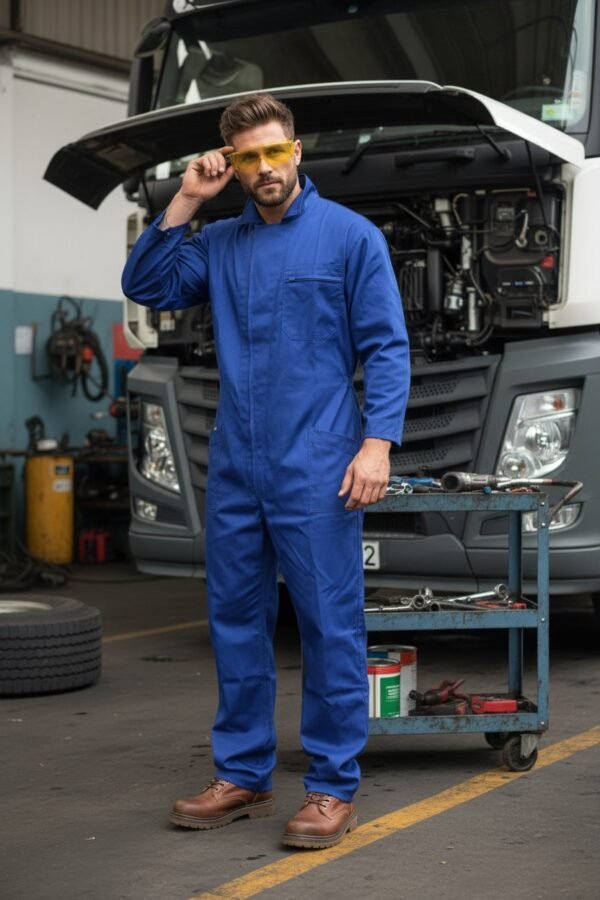 Custom Tool-Pocket Industrial Work Coverall Custom Tool-Pocket Industrial Work Coverall — garment development reference