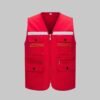 Custom Topstitched High-Visibility Utility Vest — garment development reference