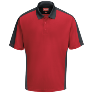 Custom Two-Tone Micro-Mesh Work Polo — garment development reference