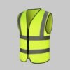 Custom Two-Vertical Two-Horizontal Reflective Work Vest Custom Two-Vertical Two-Horizontal Reflective Work Vest - additional same-model product view
