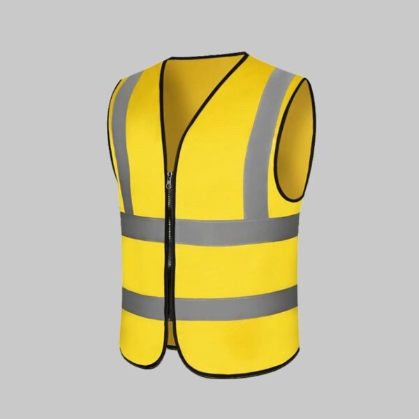 Custom Two-Vertical Two-Horizontal Reflective Work Vest Custom Two-Vertical Two-Horizontal Reflective Work Vest - additional same-model product view