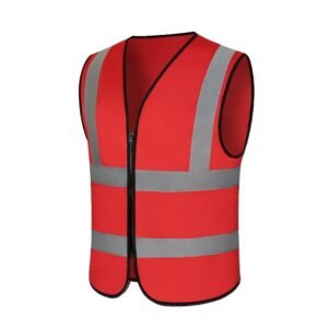 Custom Two-Vertical Two-Horizontal Reflective Work Vest - additional same-model product view