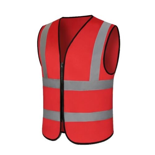 Custom Two-Vertical Two-Horizontal Reflective Work Vest - additional same-model product view