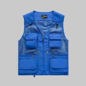 Custom Ventilated 3D Pocket Utility Work Vest — garment development reference