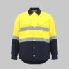 Custom Ventilated Contrast Work Jacket with Reflective-Style Trim Custom Ventilated Contrast Work Jacket with Reflective-Style Trim - additional same-model product view