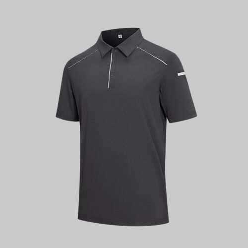 Custom Ventilated Reflective-Trim Work Polo Shirt Custom Ventilated Reflective-Trim Work Polo Shirt - additional same-model product view