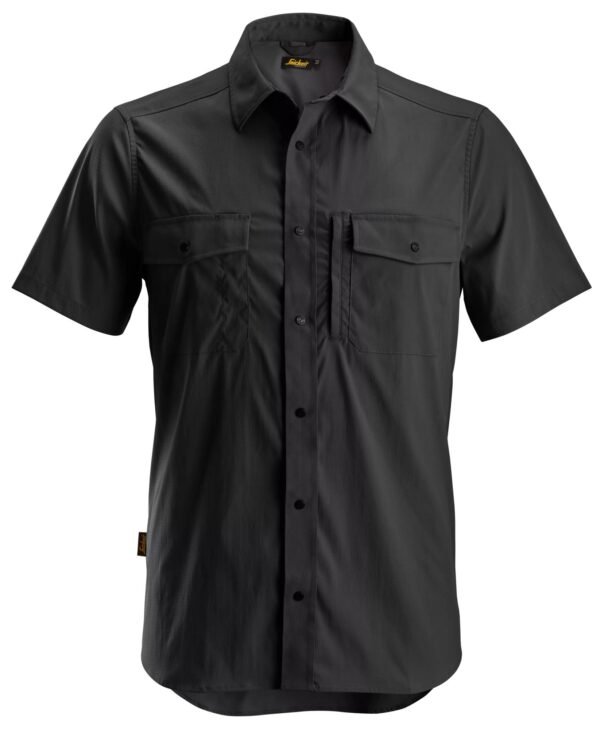 Custom Ventilated Short-Sleeve Wicking Work Shirt Custom Ventilated Short-Sleeve Wicking Work Shirt — garment development reference