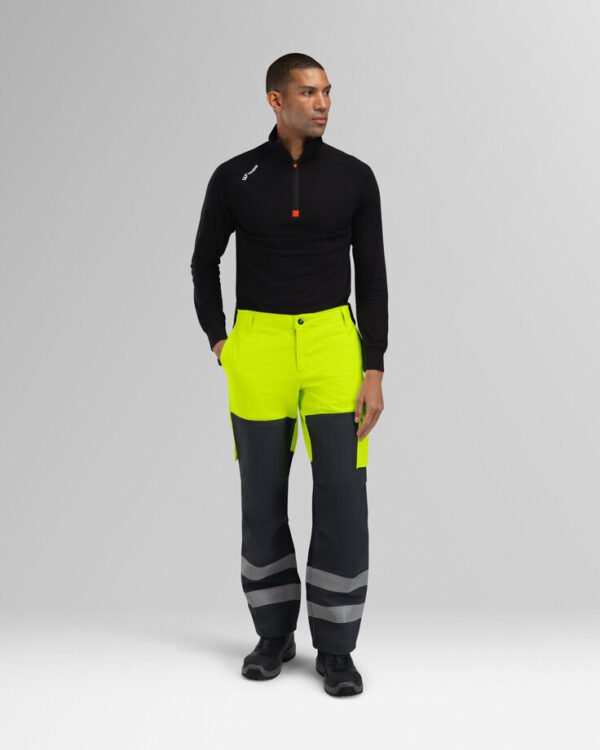 Custom Visibility-Panel Reinforced Industrial Work Trousers Custom Visibility-Panel Reinforced Industrial Work Trousers — garment development reference