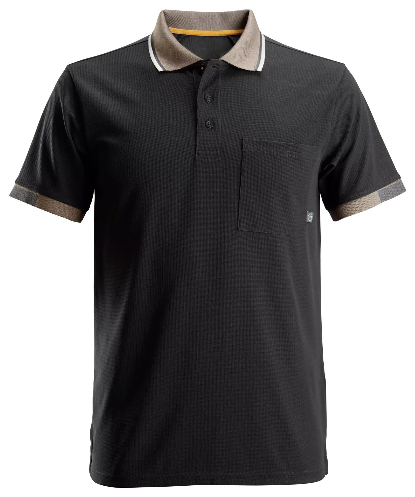 Custom Waffle-Knit Short Sleeve Work Polo with Chest Pocket — garment development reference