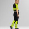 Custom Women’s Contrast Visibility Crew-Neck Work T-Shirt Custom Women’s Contrast Visibility Crew-Neck Work T-Shirt — reference garment view 5