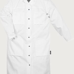 Custom Women’s Cotton Work Coat with Adjustable Cuffs and Side Vents — garment development reference