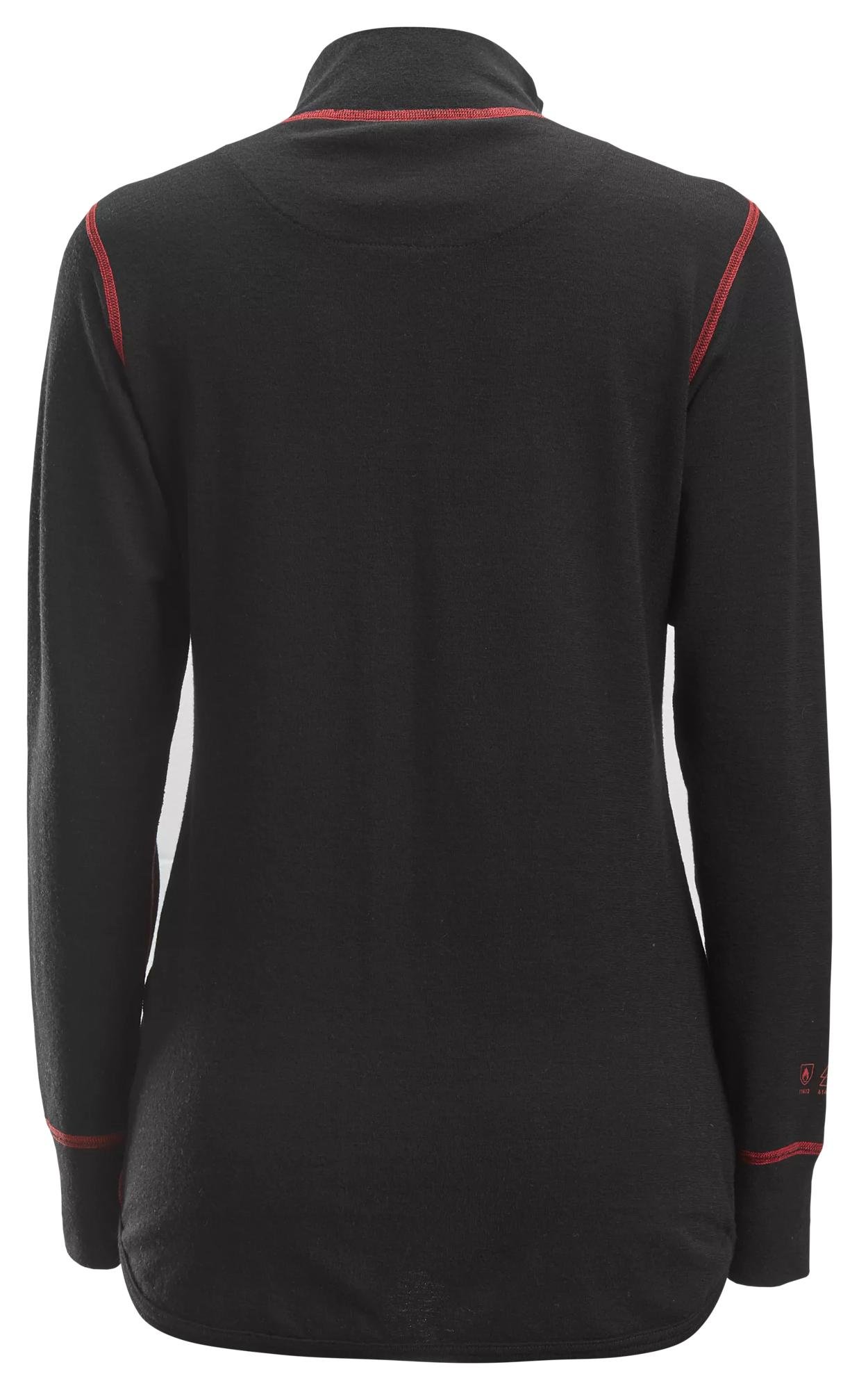 Custom Women’s Half-Zip Merino-Blend Work Base Layer — reference garment view 2
