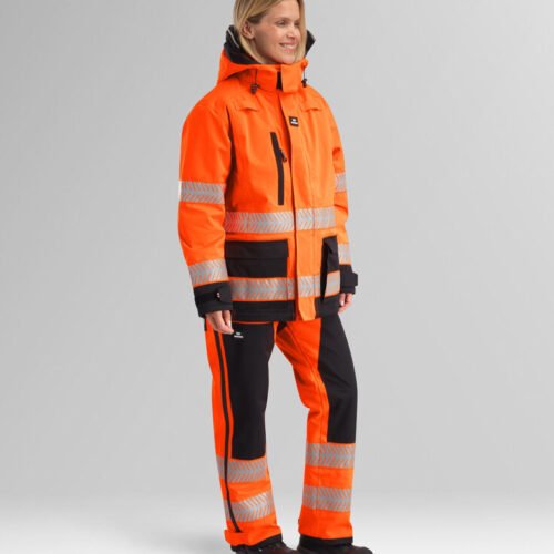 Custom Women’s High-Visibility Insulated Winter Work Jacket — garment development reference